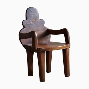 Fauteuil Wabi Sabi en Bois, Suède, 1950s