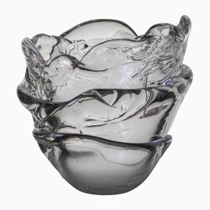 Große Frozen Glass Vase von Maxim Velčovský