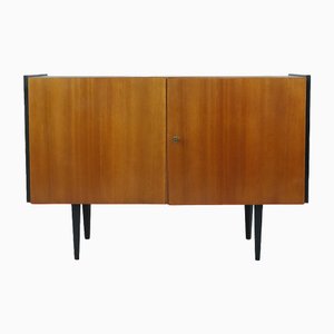 Small Mid-Century Cabinet in Black Brown, 1960s