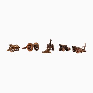 Cannoni in miniatura, XIX secolo, set di 6