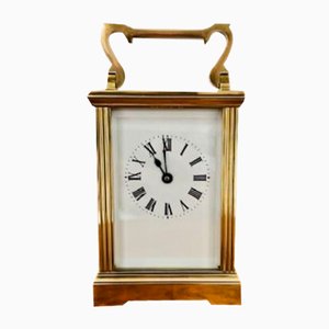 Horloge de Carrosse Victorienne en Laiton, 1890s