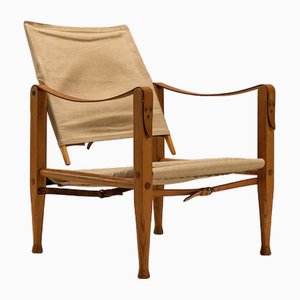 Danish Safari Lounge Chair by Kare Klint for Red Rasmussen, 1960s