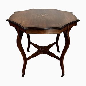 Victorian Rosewood Inlaid Centre Table, 1880s
