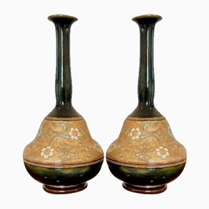 Vases from Doulton, 1880s, Set of 2