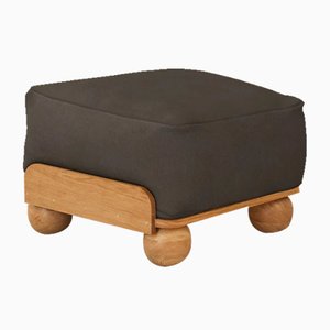 Cove Footstool in Espresso Velvet by Fred Rigby Studio