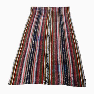 Tapis Kilim Vintage en Laine & Coton