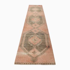 Tapis de Couloir Vintage en Laine & Coton