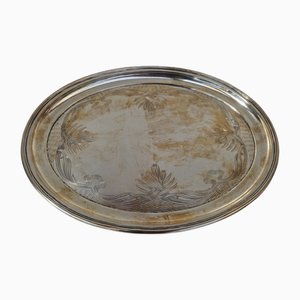 Herbstzeitlose Tray in Silver by Heinrich Vogeler, 1902