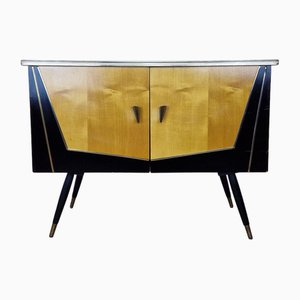 Mid-Century Rockabilly Shoe Cabinet with Glass, 1960s
