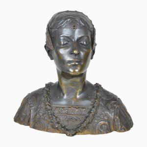 Grange-Colombo, Busto de la Dama de Florencia, Finales del siglo XIX, Bronce