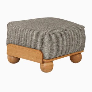 Cove Footstool in Ecru Eroica by Fred Rigby Studio