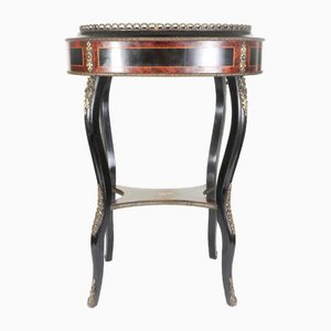 French Planter or Side Table in Aboyna with Inlay