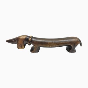 Small Brass Dachshund from Walter Bosse, 1950s