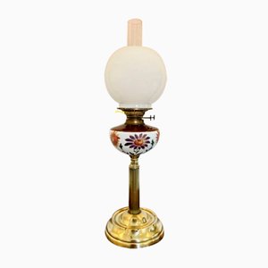 Lámpara de aceite victoriana, década de 1860