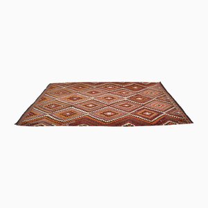 Geometrischer Aztekischer Vintage Kelim Teppich