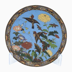 Chinese Decorative Wall Plate of Spring, 1890s