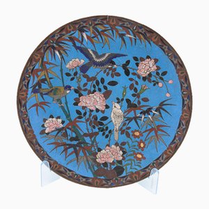 Chinese Decorative Wall Plate with Birds, 1890s