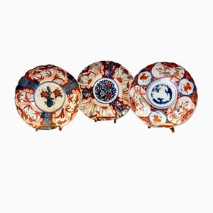 Assiettes Imari, Japon, 1900s, Set de 3