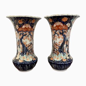 Large Japanese Imari Vases, 1900s, Set of 2