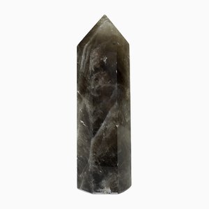 Obelisco di cristallo di rocca fumé