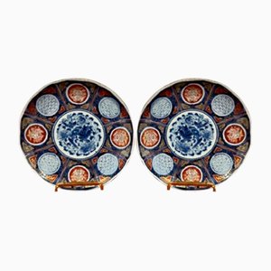 Japanese Imari Plates, 1900s, Set of 2