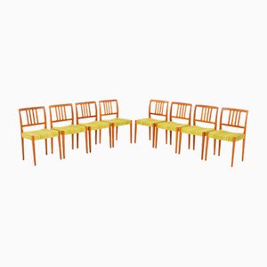 Vintage Swedish Teak Dining Chairs by Nils Jonsson for Hugo Troeds, 1960s, Set of 8