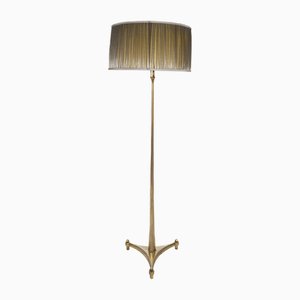 Bronze Floor Lamp from Maison Delisle, 1950s