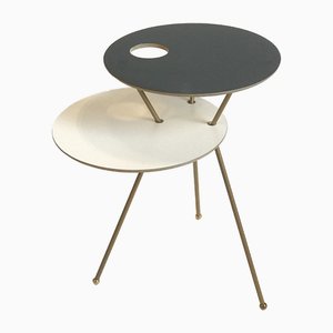 Tavolfiore Side Table in Black and White by Tokyostory Creative Bureau