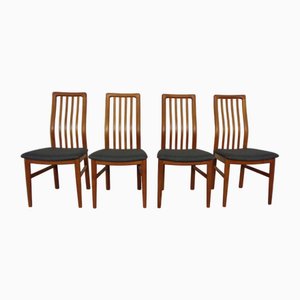 Esszimmerstühle aus Teak von Kai Kristiansen für Schou Andersen, 1960er, 4er Set