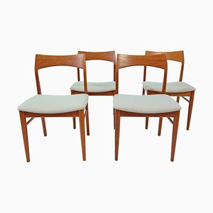 Modell 59 Stühle von Henning Kjaernulf für Vejle Stolfabrik, 4 . Set