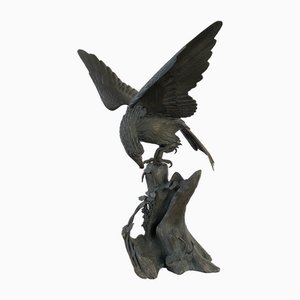 Artista Giapponese, Scultura di Aquila, XIX secolo, Bronzo