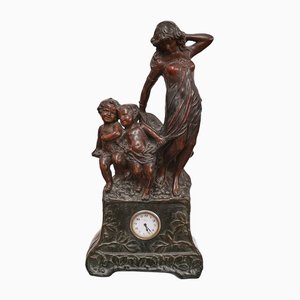 Reloj de mesa Liberty de terracota