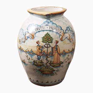 Handbemalte Terrakotta-Vase
