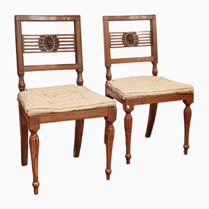Louis XVI Dining Chairs, Set of 2