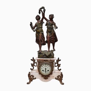 Reloj de mesa Napoleón III de mármol