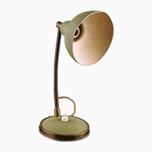 Lámpara de mesa vintage verde