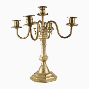 4 Arm Candleholder in Brass