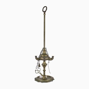 Vintage Metal Florentine Candleholder Lamp