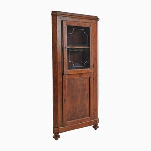 Eckschrank aus Tannenholz, 1800er