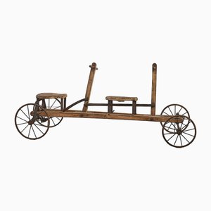 Triciclo de juguete para niños, década de 1800