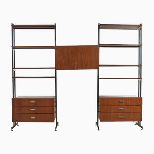 Mid-Century Three-Module Bookcase