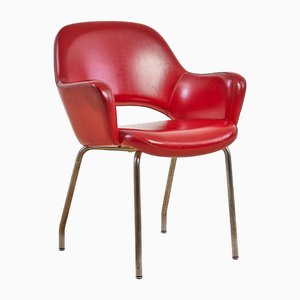 Roter Vintage Sessel, 1960er