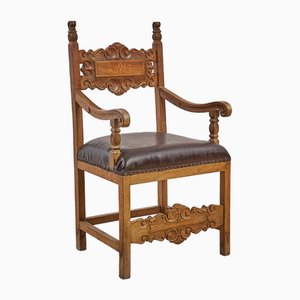 Vintage Brown Armchair, 1900s