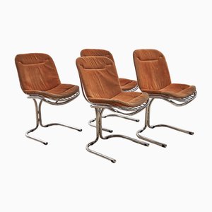 Chromed Chairs by Gastone Rinaldi for Rima, 1970s, Set of 4