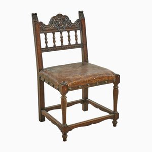 Vintage Beistellstuhl aus Holz