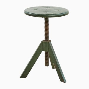 Tabouret Vintage Industriel en Bois