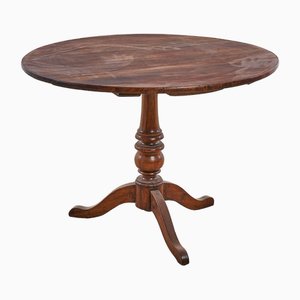 Table Ronde Vintage Marron