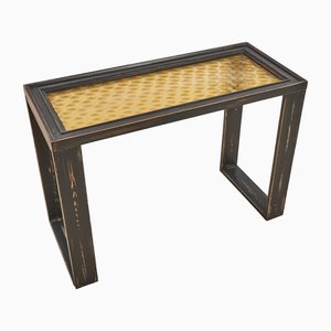 Table avec Plateau en Verre