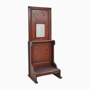 Vintage Wooden Confessional, 1800s