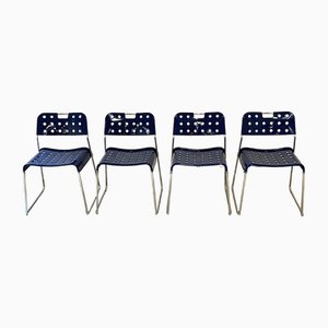 Italian Omstak Chairs by Rodney Kinsman for Bieffeplast, 1971, Set of 4